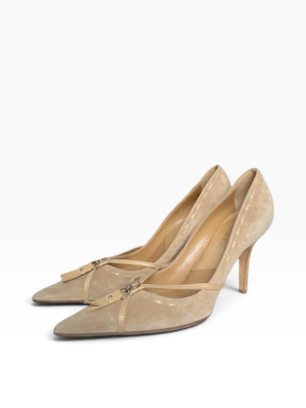 2005 Dior Brown Suede Tassel Heels