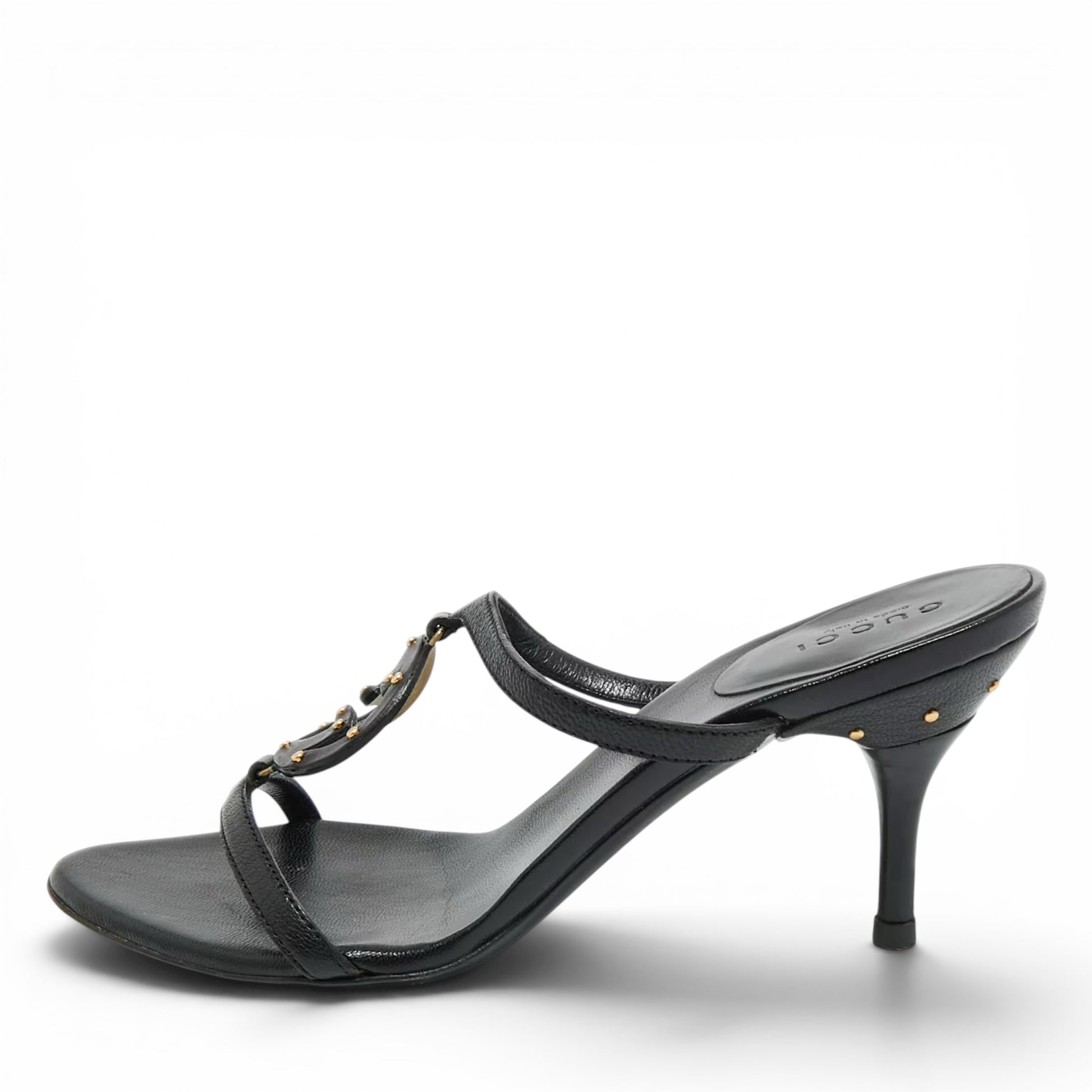 Gucci GG Logo Studded Heels
