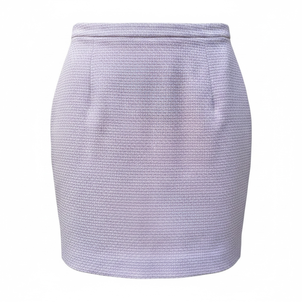 Chanel 1990s Pink Tweed Skirt