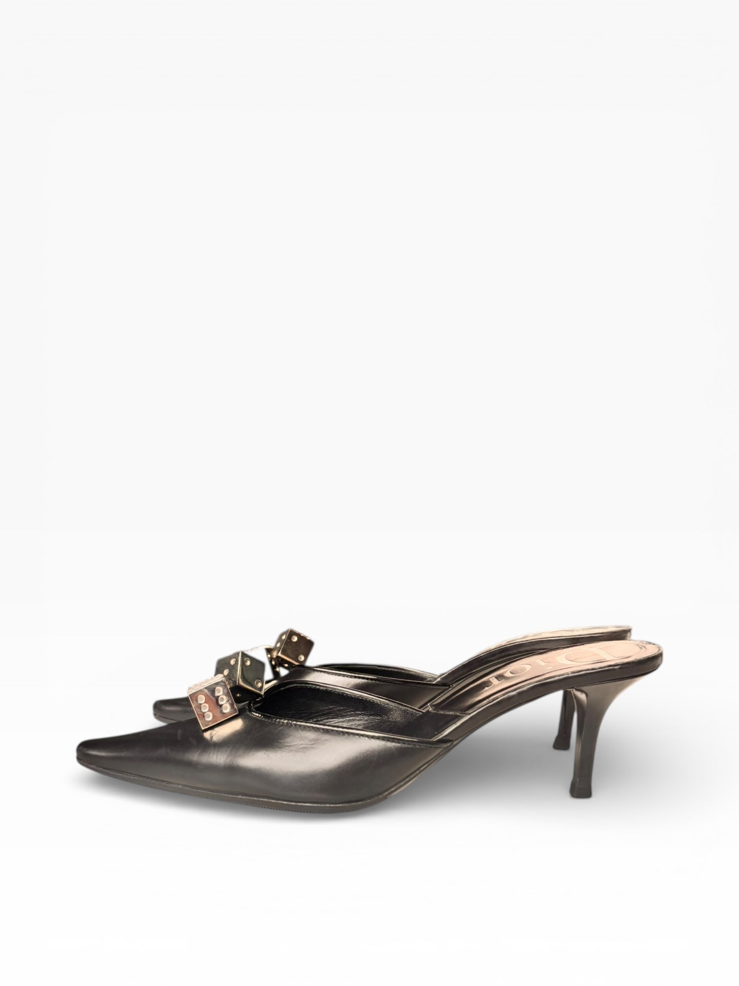 Dior Galliano Gambler Swarovski Mules 36.5