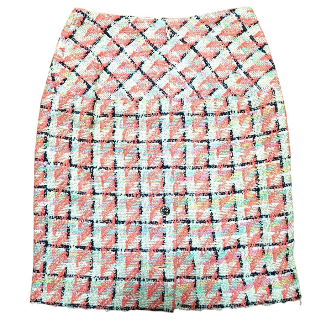 Chanel S/S 1996 Tweed Houndstooth Skirt