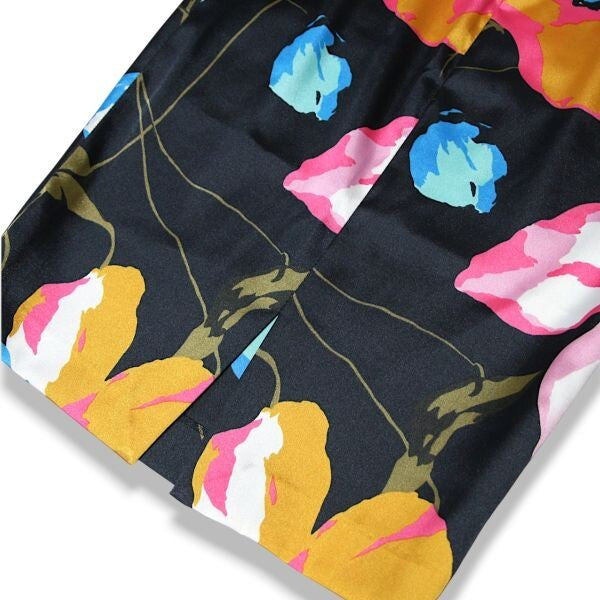 2000s Dolce & Gabbana Floral Satin Pencil Skirt