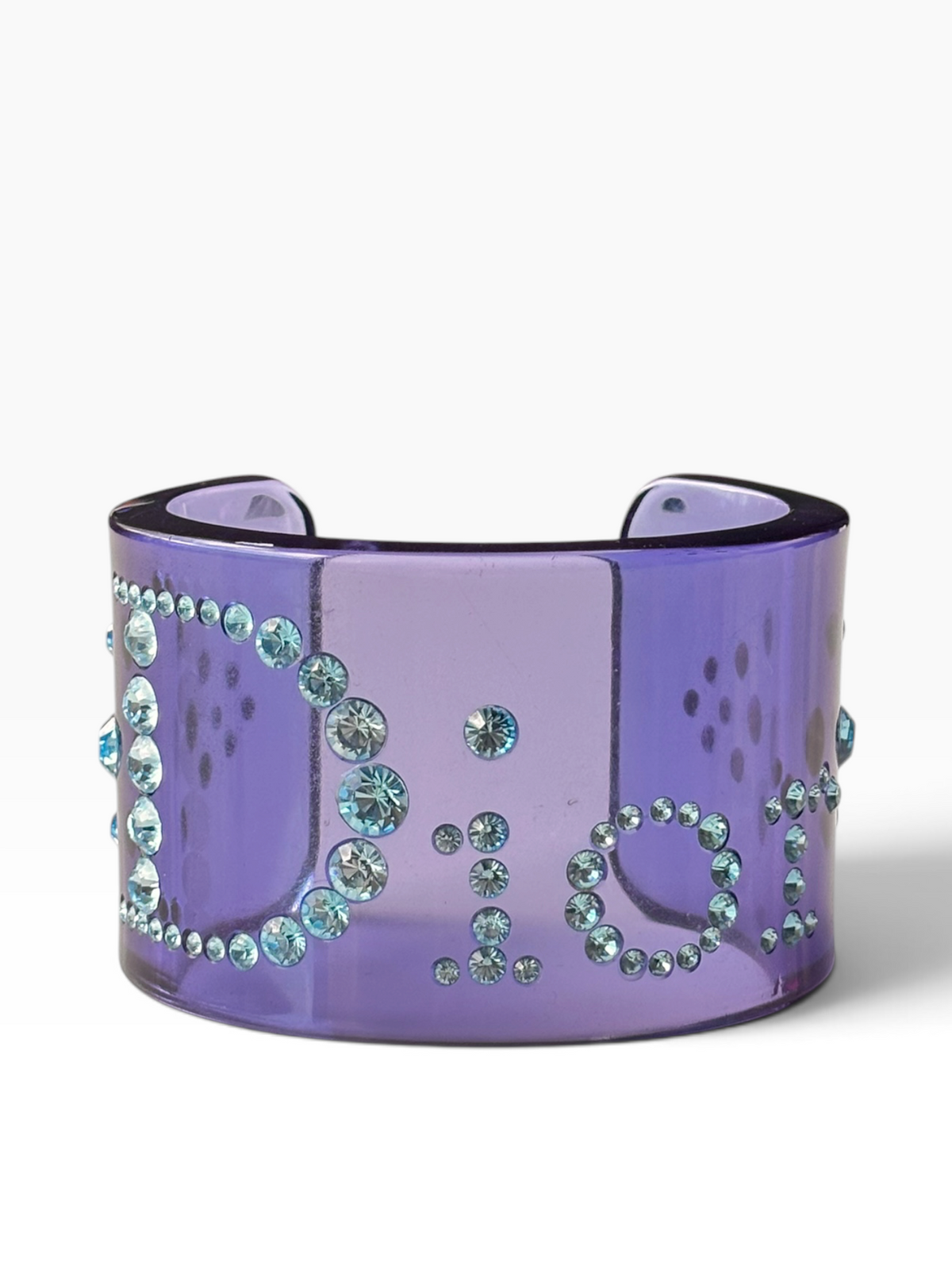 Dior Galliano Blue Rhinestone Cuff