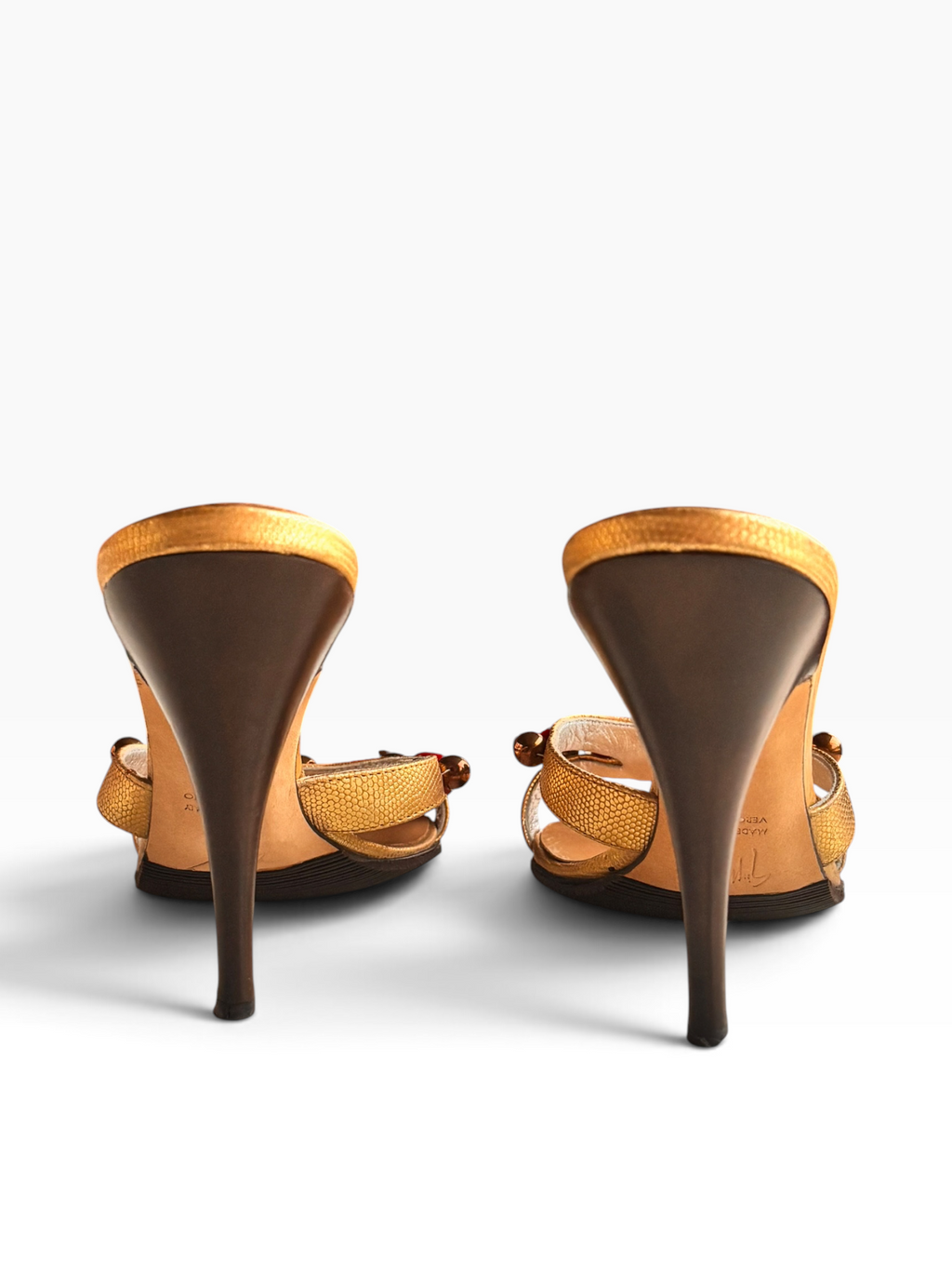 Giuseppe Zanotti Red Gemstone Heels