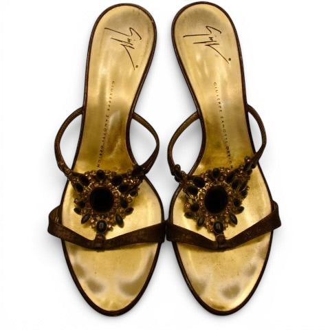 Giuseppe Zanotti Black Gemstone Mule EU 38.5