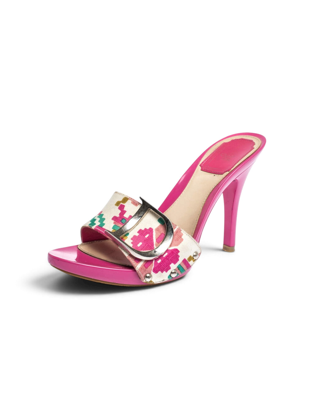 Dior Pink Logo Heels