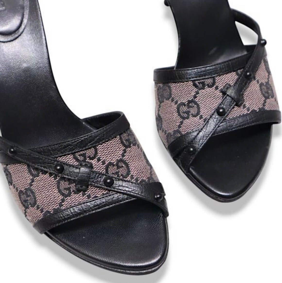 Gucci Monogram Heels 37
