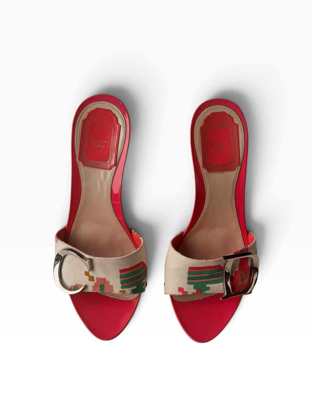 Dior Pink Logo Heels