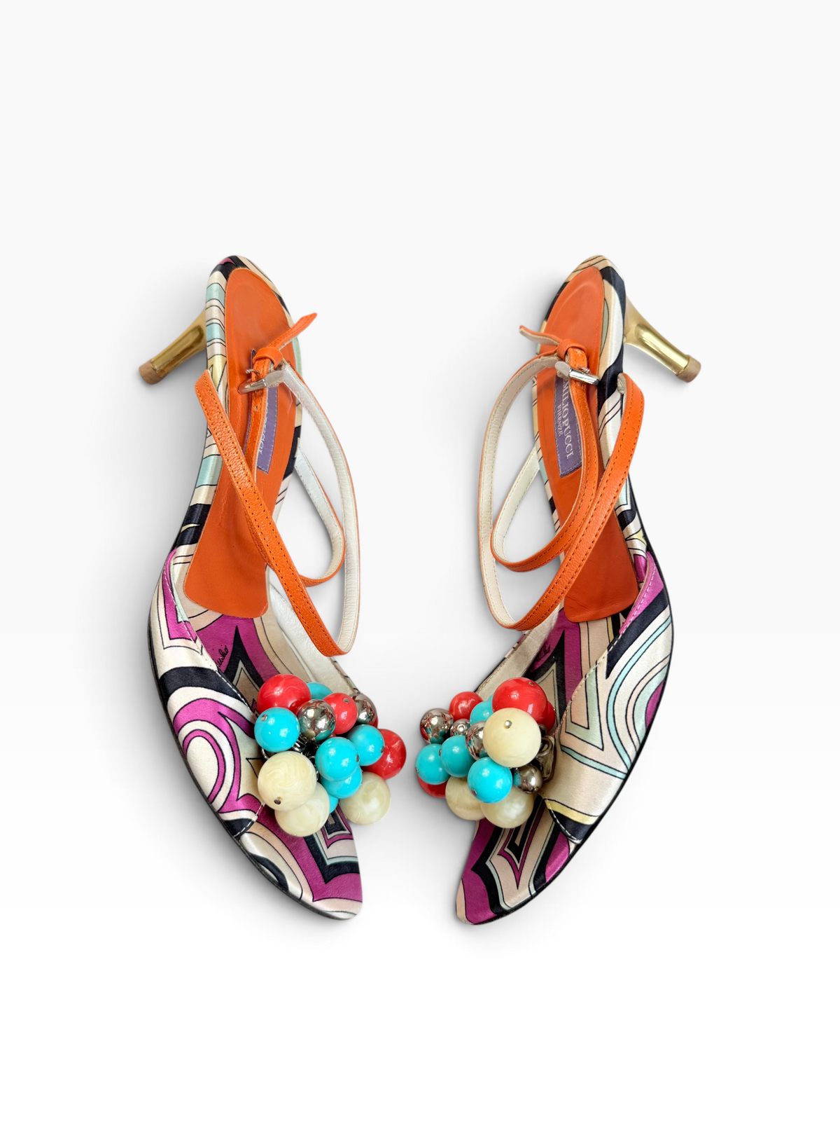 Emilio Pucci Beaded Heels