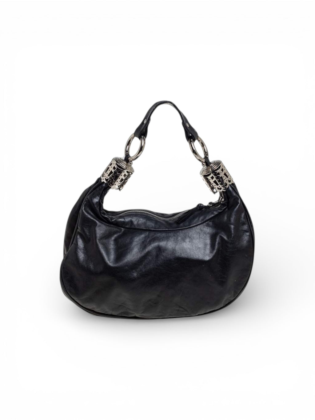 Chloe Black Embellished Bracelet Bag