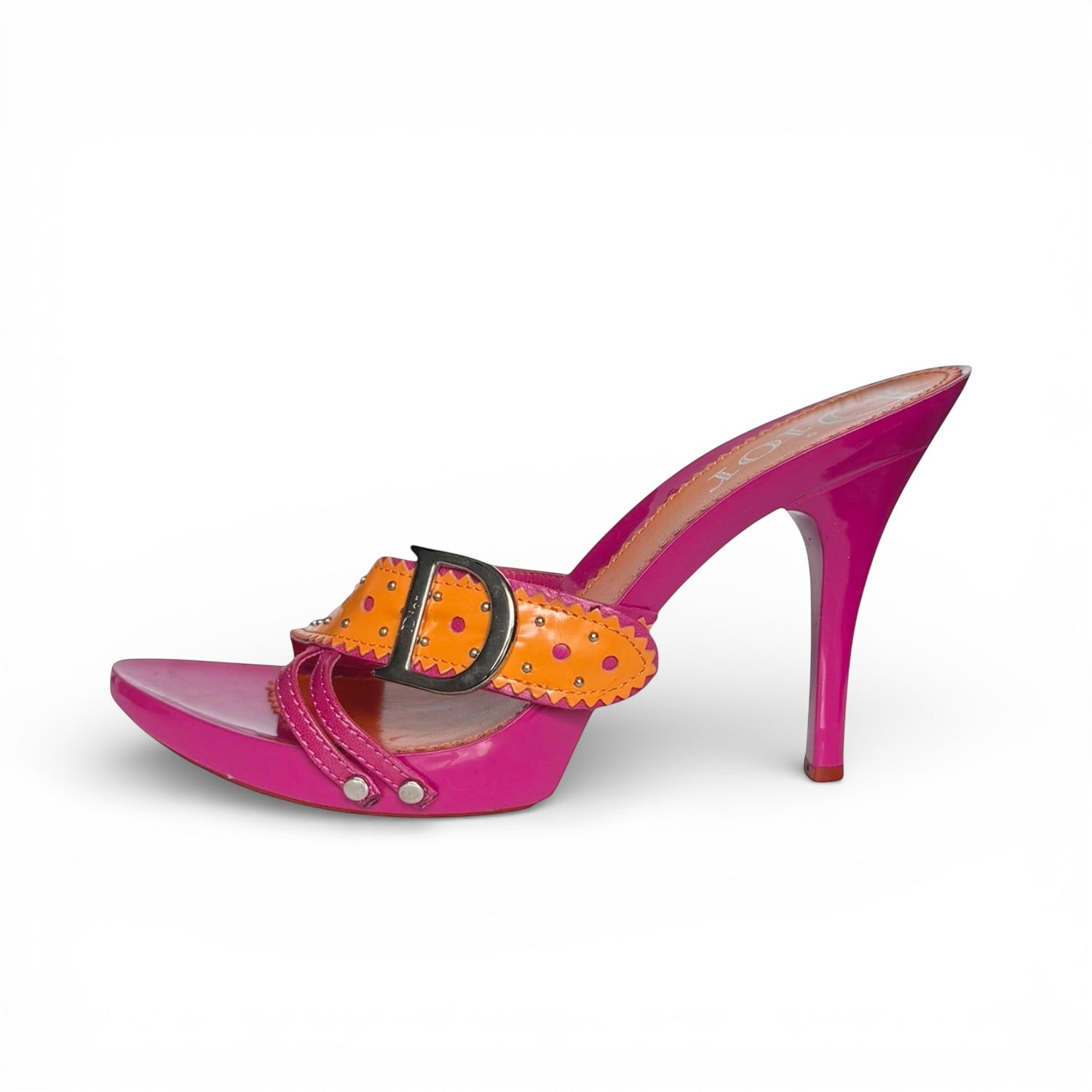 Dior Galliano Pink and Orange Heels EU 36