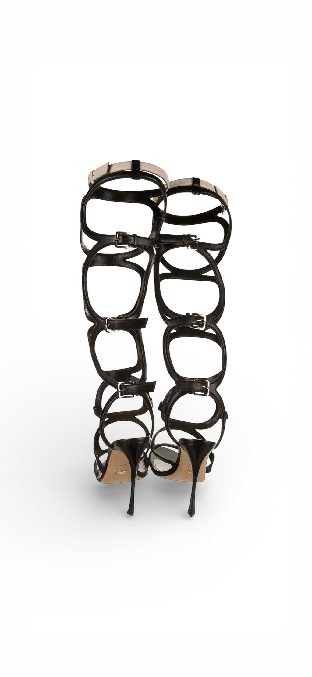 Sergio Rossi Arabesque Gladiator Heels EU 39