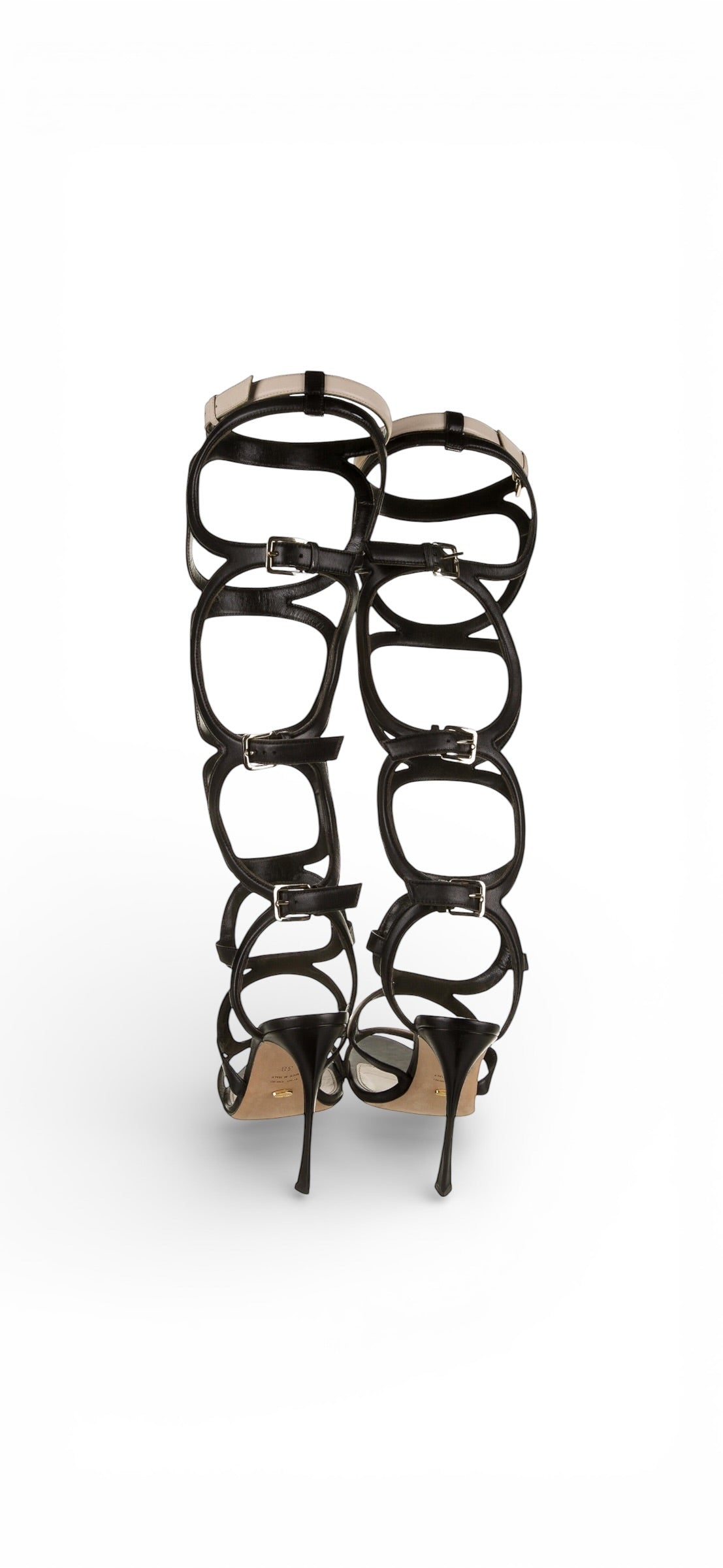 Sergio Rossi Arabesque Gladiator Heels EU 39