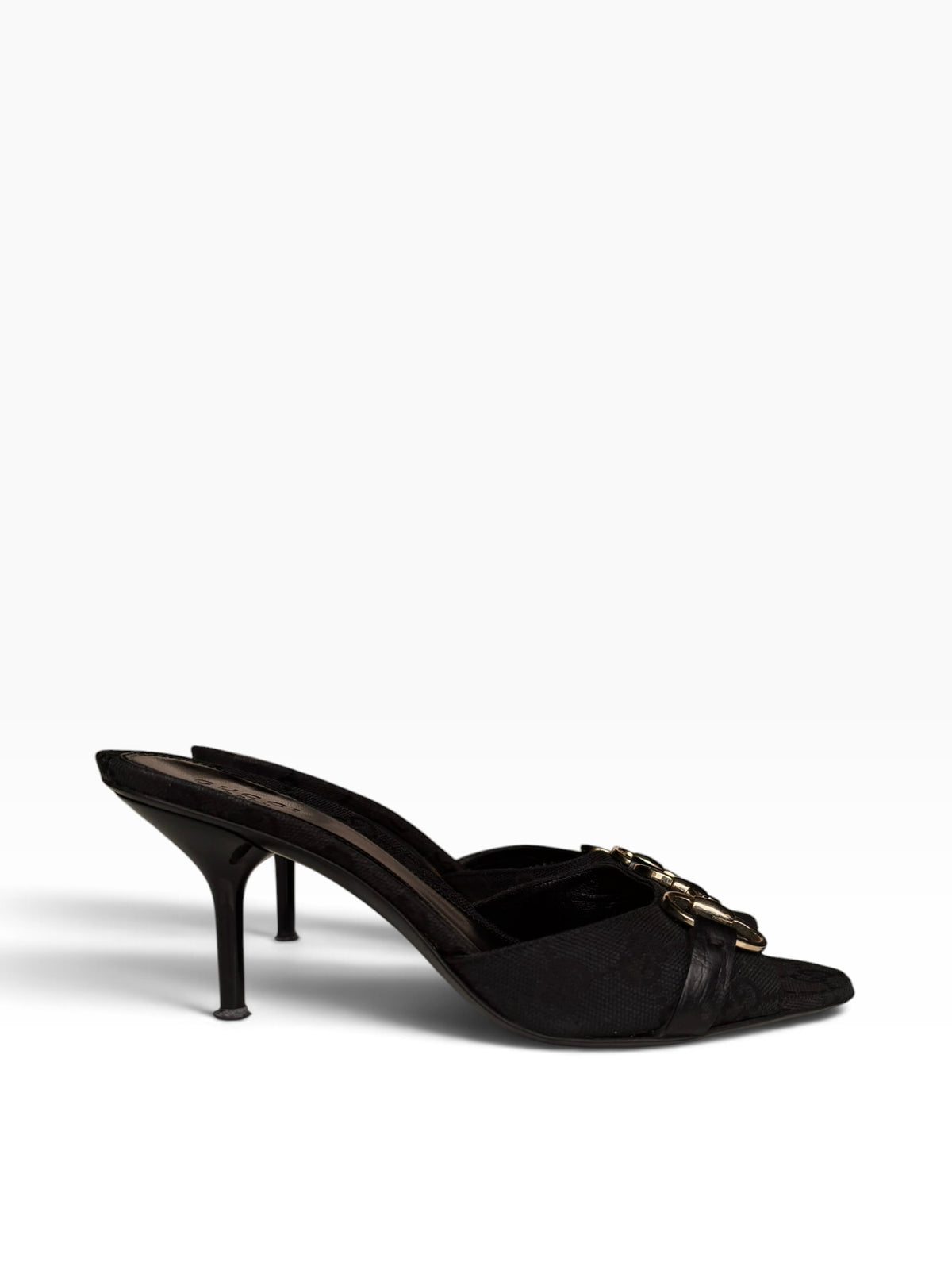 Gucci Black Horsebit Heels