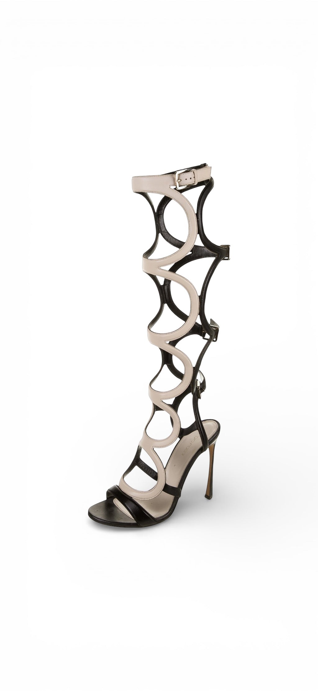 Sergio Rossi Arabesque Gladiator Heels EU 39