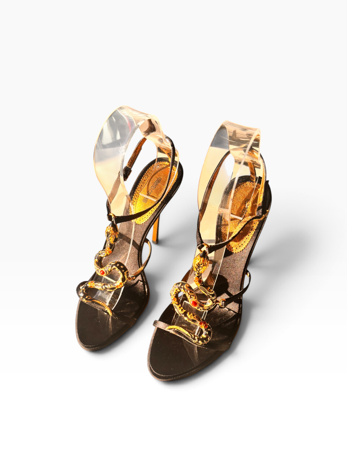Roberto Cavalli Snake Heels