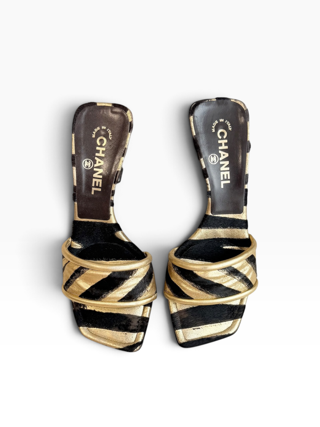 Chanel Ponyhair Zebra Heels