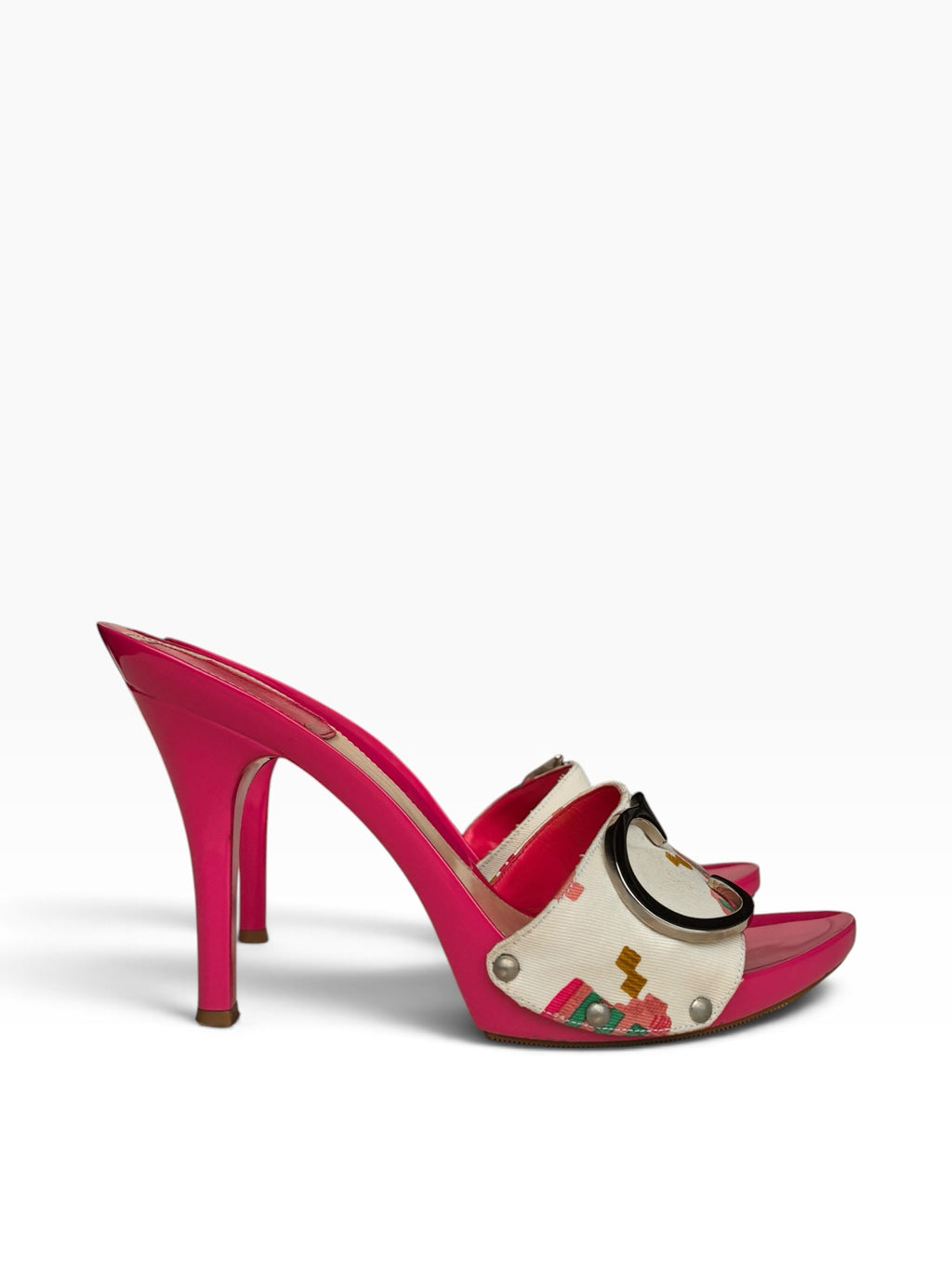 Dior Pink Logo Heels