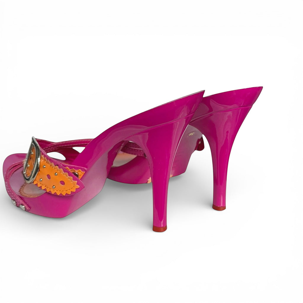 Dior Galliano Pink and Orange Heels EU 36