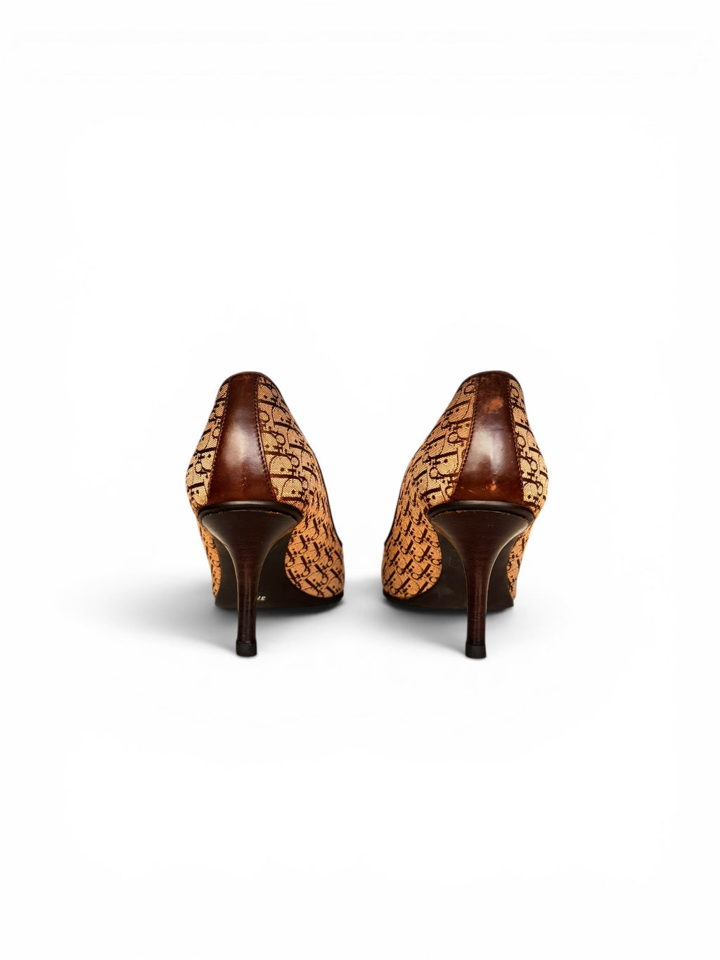 Dior Galliano Brown Monogram Mules