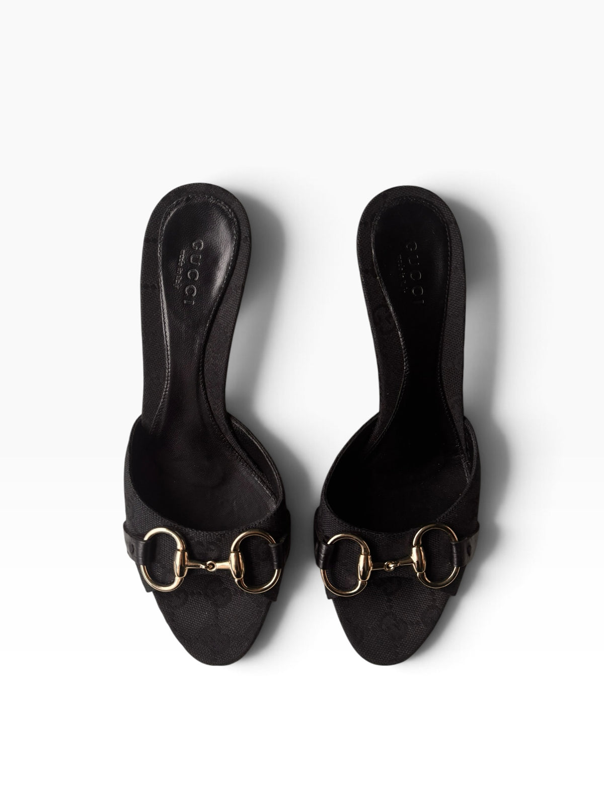 Gucci Black Horsebit Heels