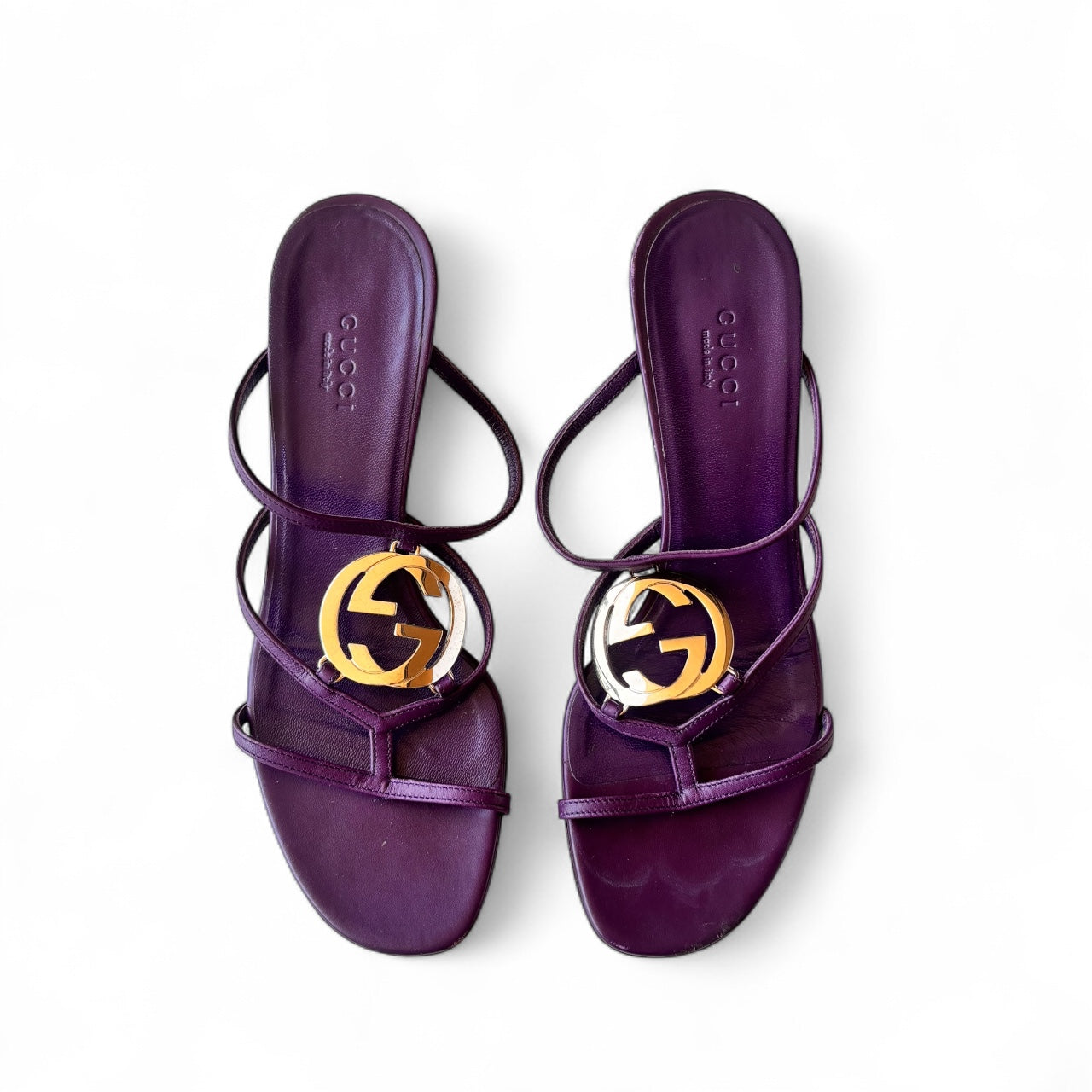 Gucci Purple Kitten Heel 37