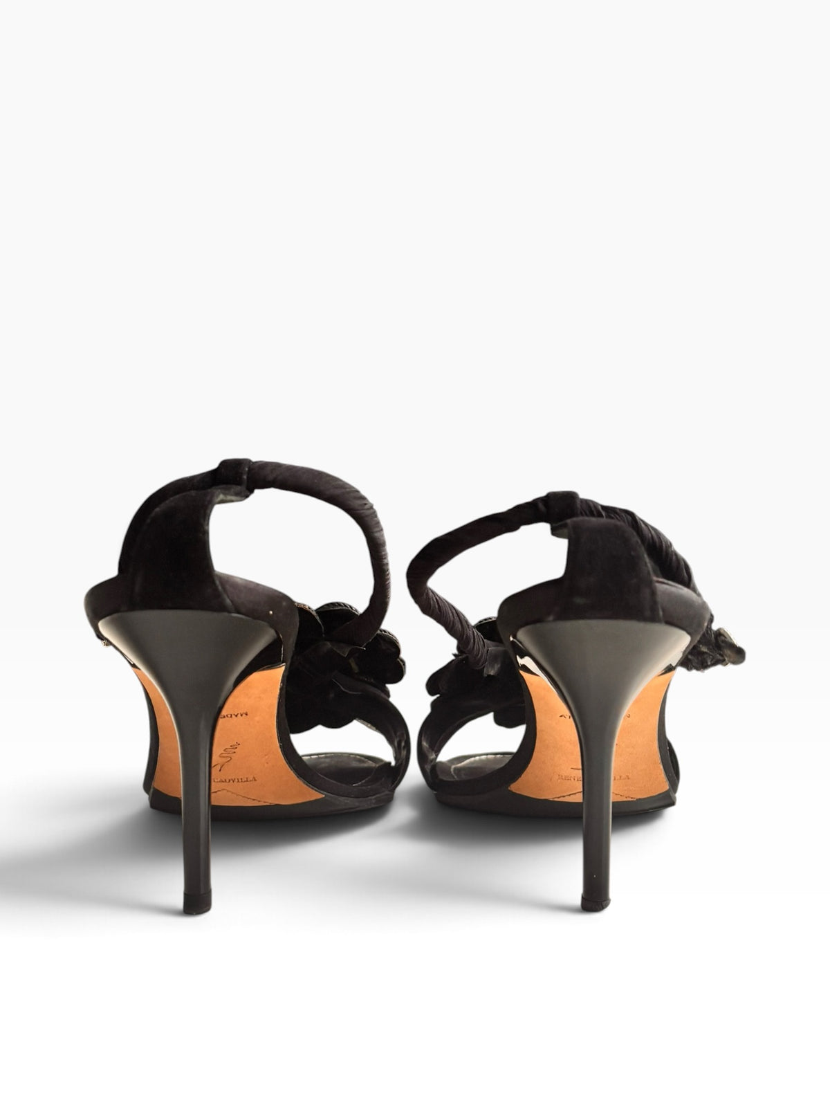 Rene Caovilla Flower Mules