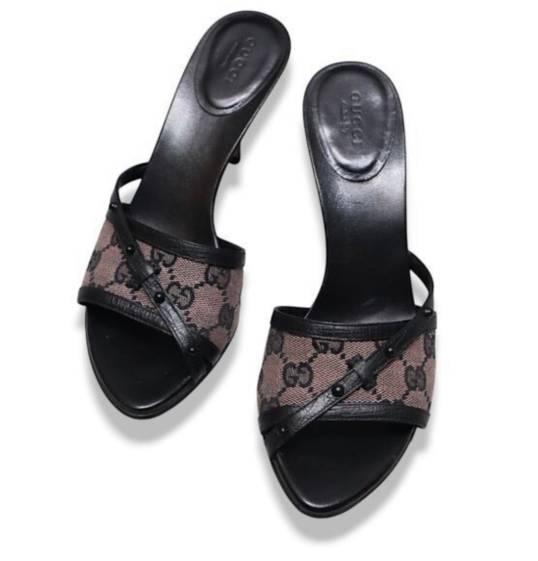 Gucci Monogram Heels 37