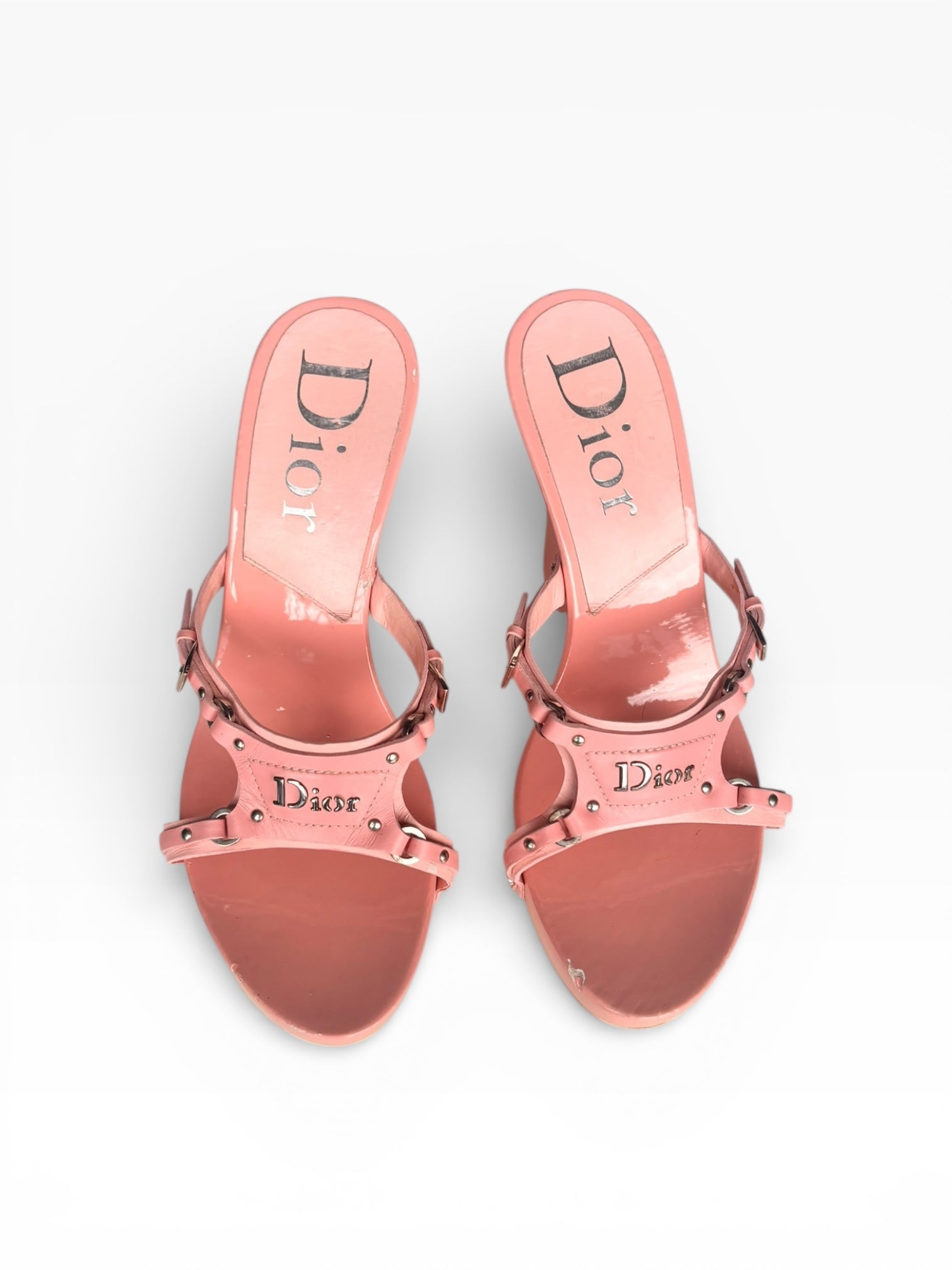 Pink Dior Bondage Wedge Heel 39.5