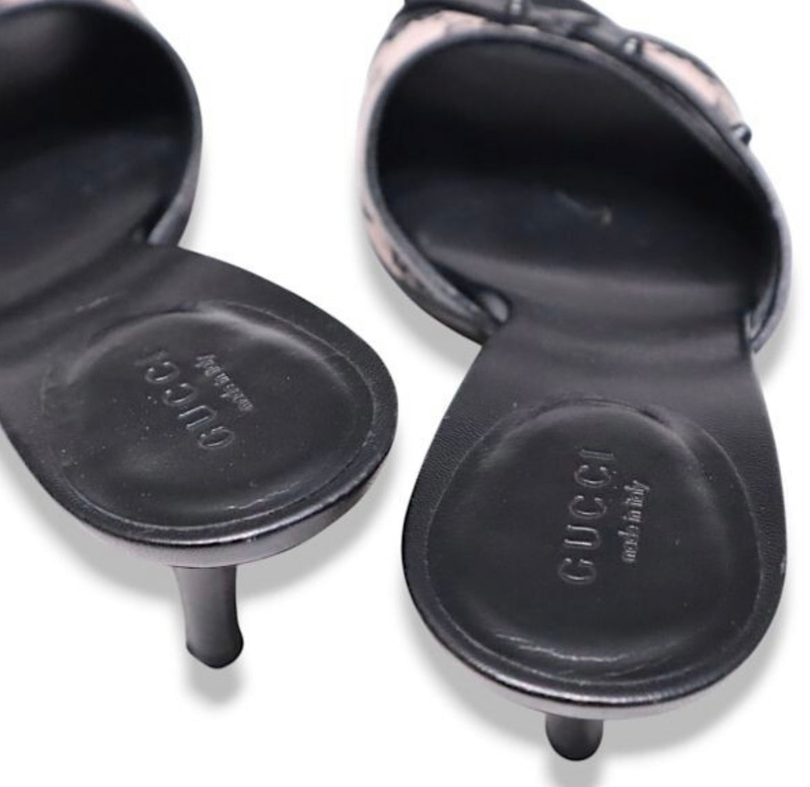 Gucci Monogram Heels 37