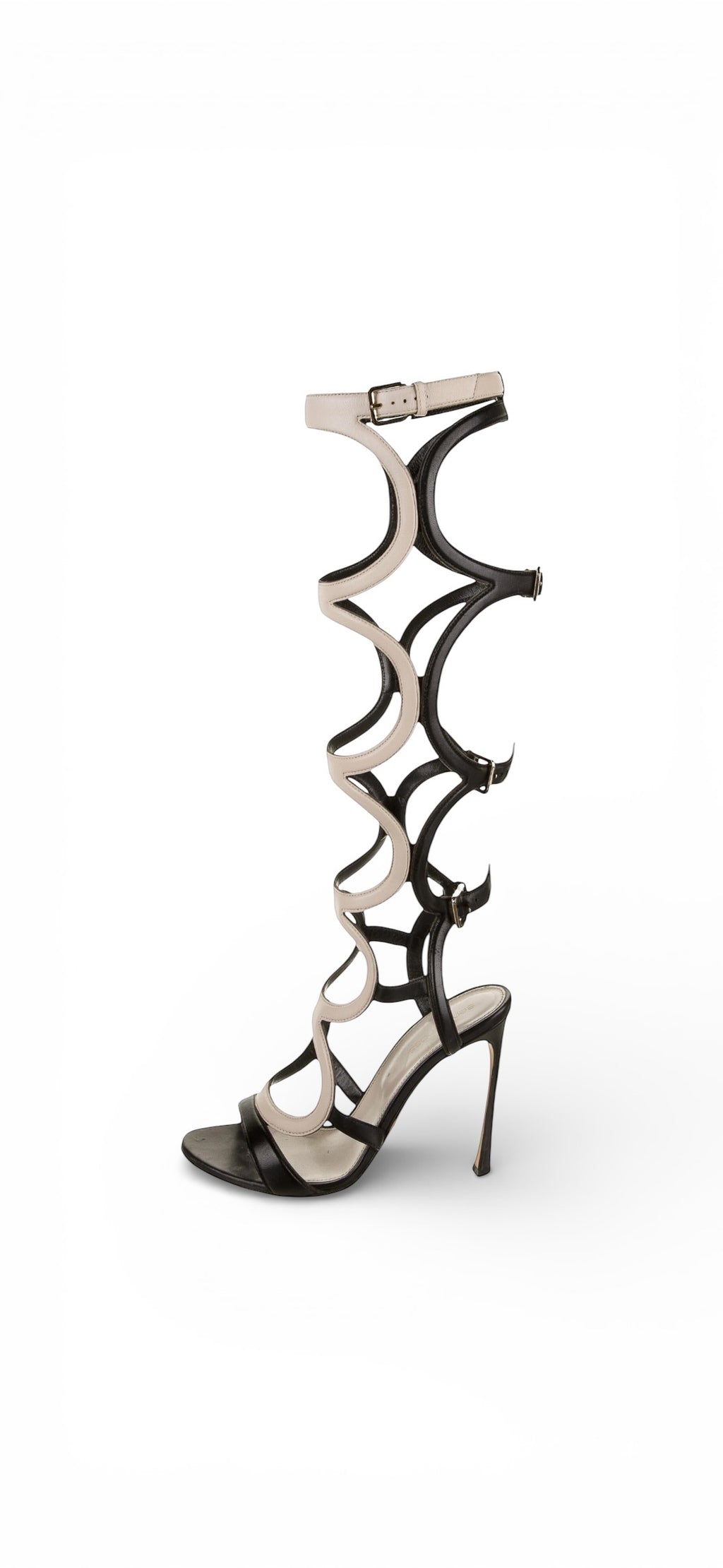 Sergio Rossi Arabesque Gladiator Heels EU 39