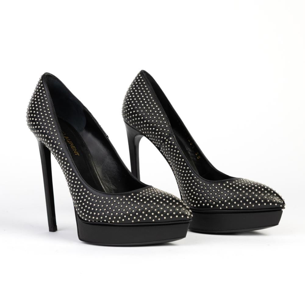 YSL Studded Platform Heels