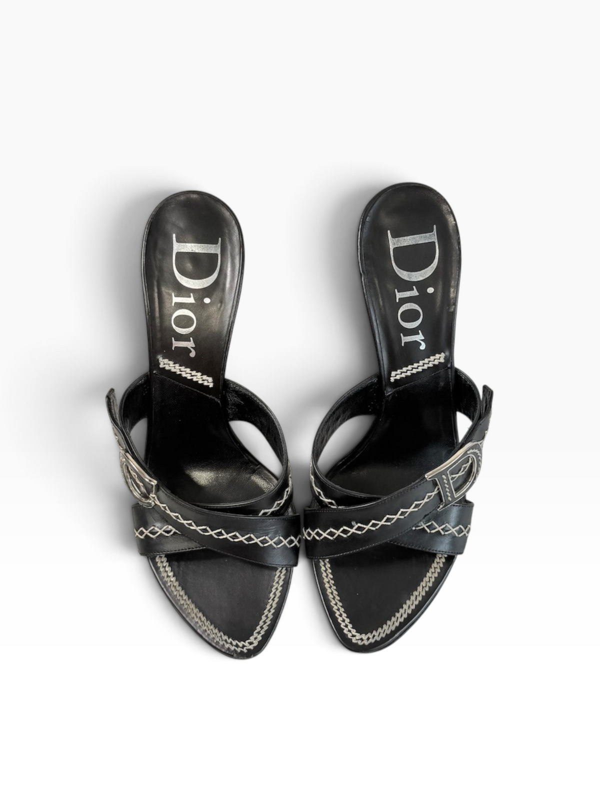Dior Galliano CD Black Wedges