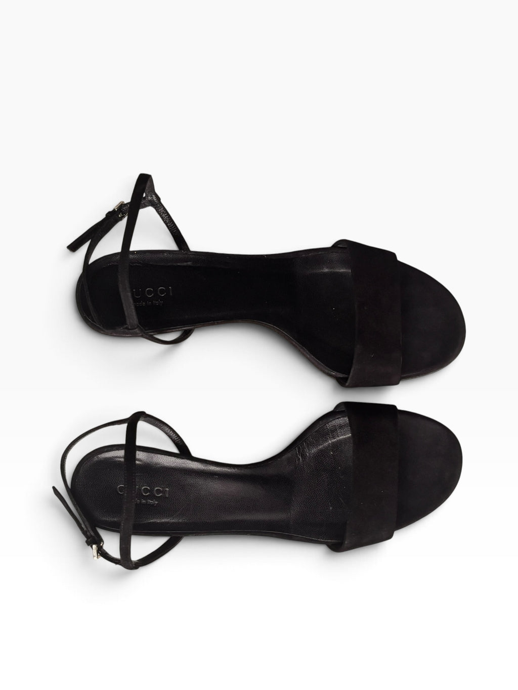 Gucci Velvet Crystal Heels
