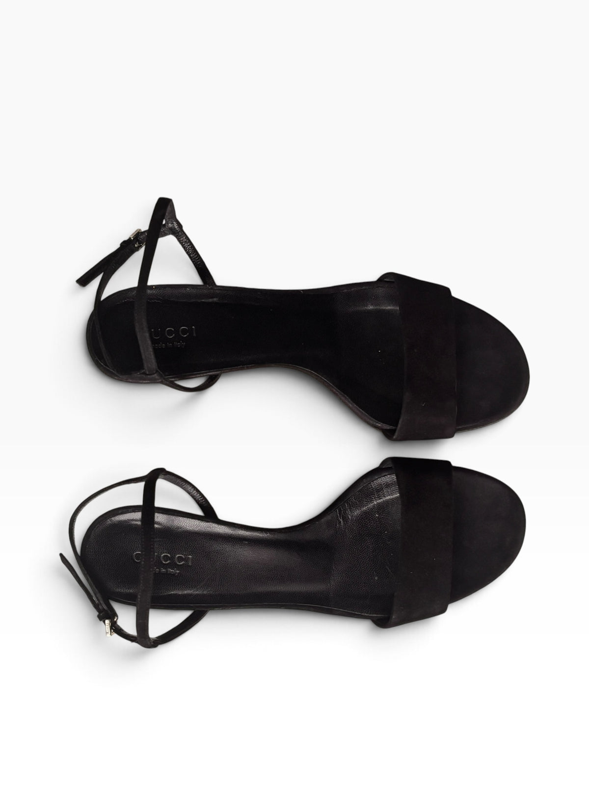 Gucci Velvet Crystal Heels