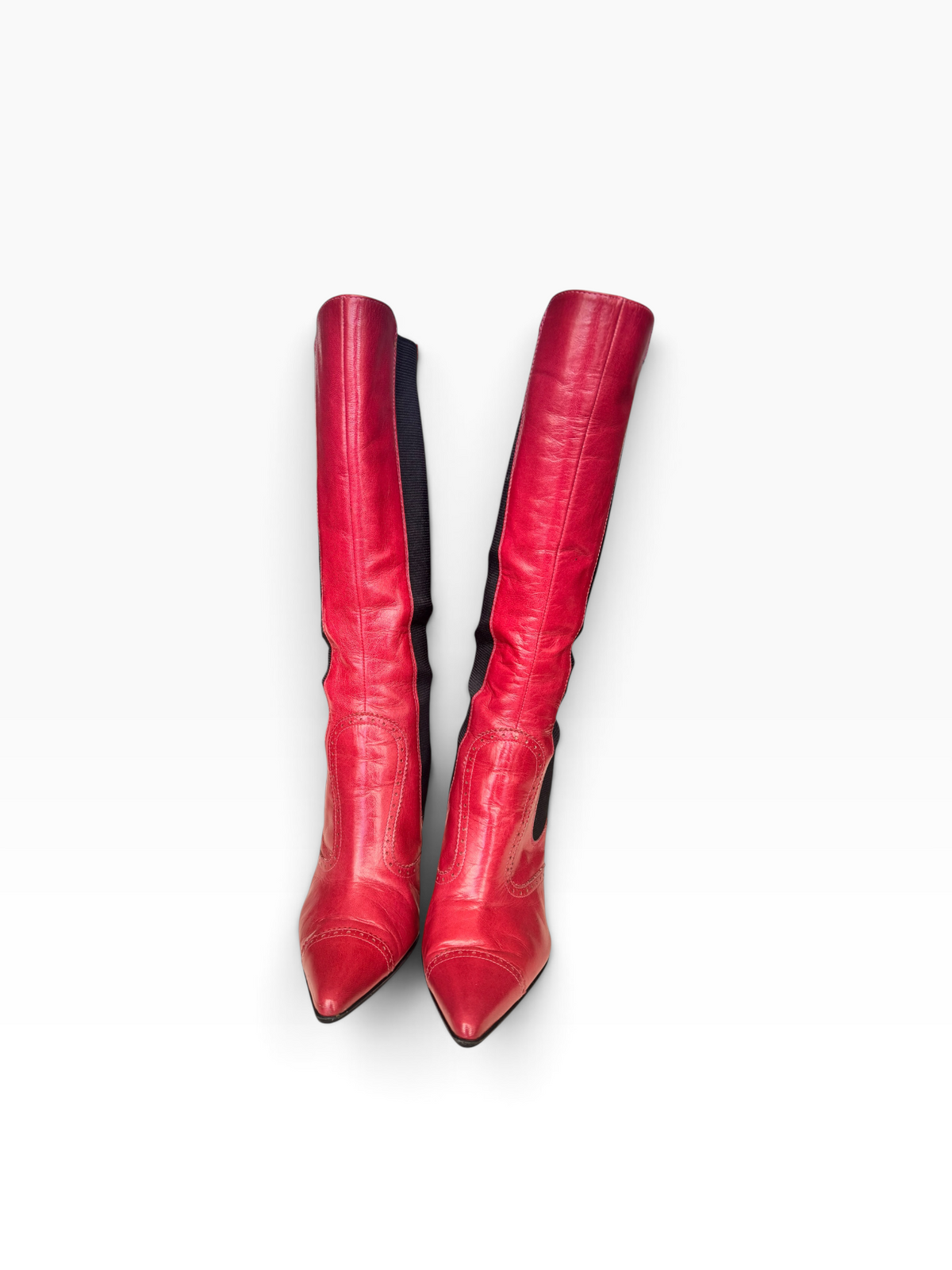 Dolce & Gabbana Pink Leather Boots