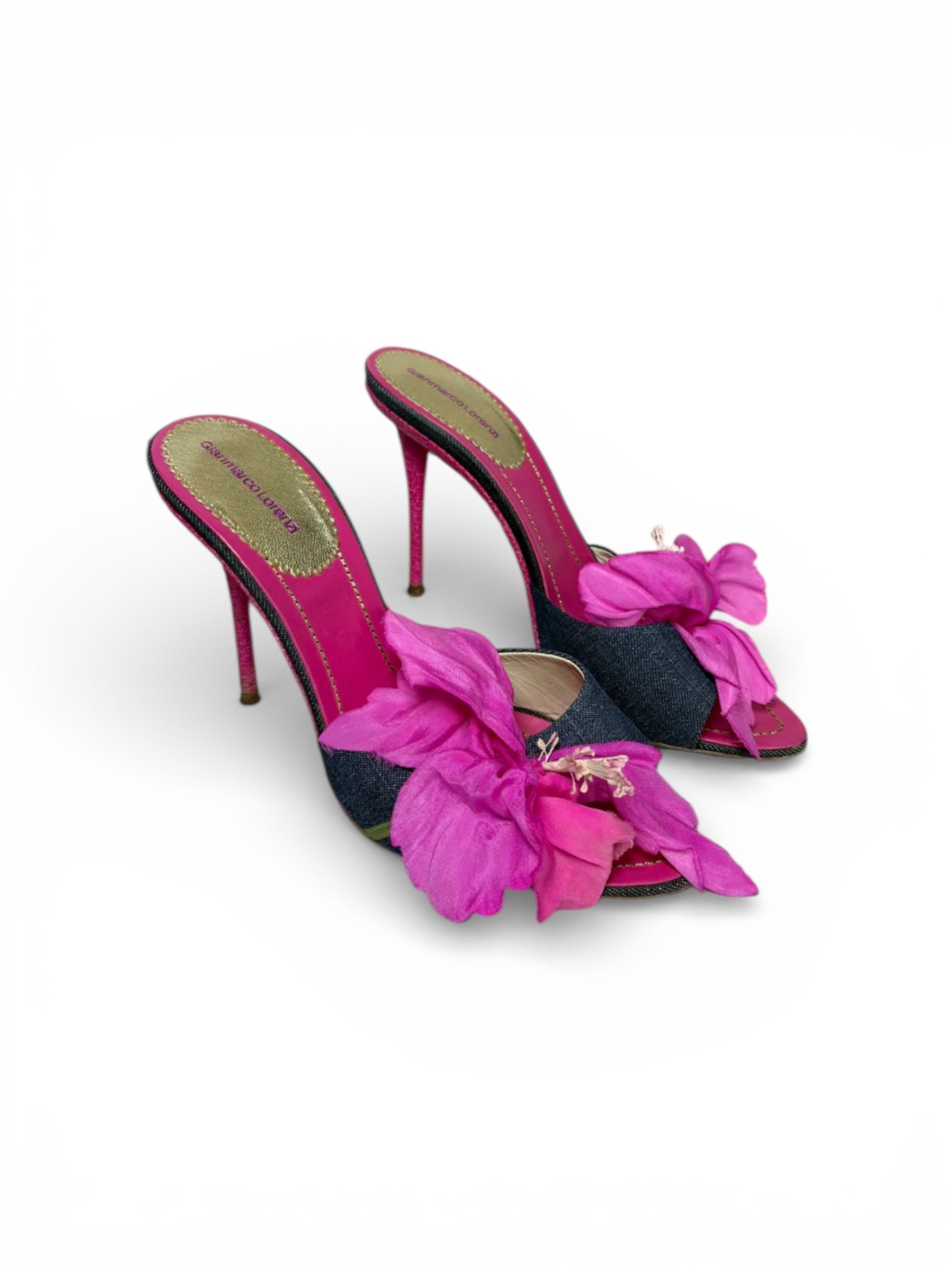 Gianmarco Lorenzi Flower Heels 38
