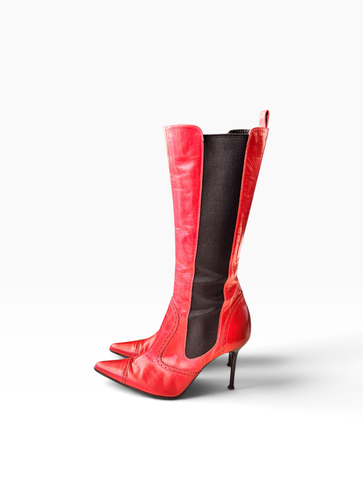 Dolce & Gabbana Pink Leather Boots
