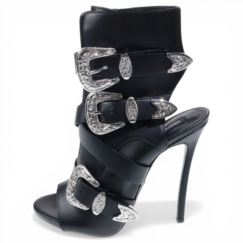 Dsquared2 S/S 2018 Gothika Buckle Heels 39