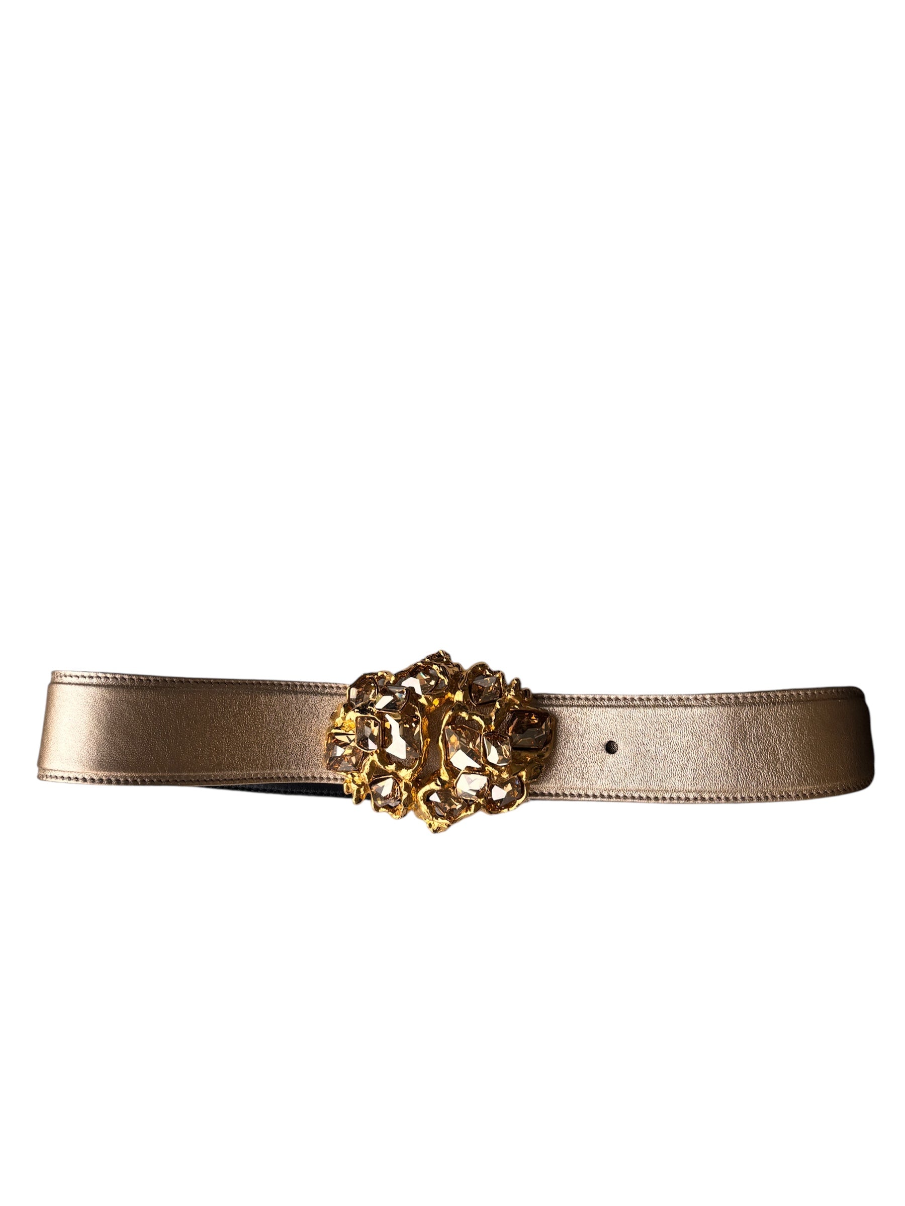 Miu Miu Gold Crystal Belt