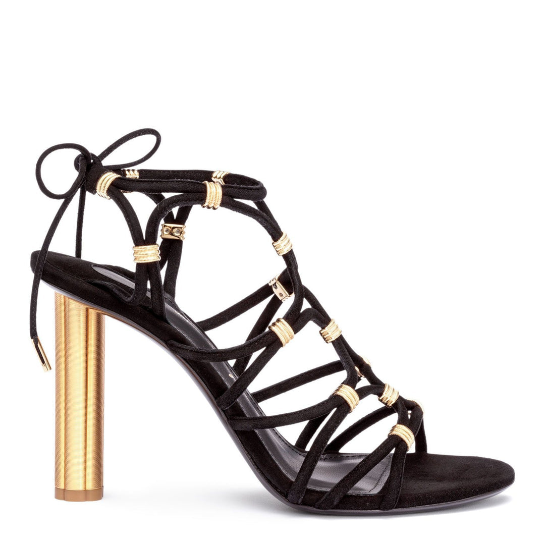 Ferragamo Black Suede Heels EU 41