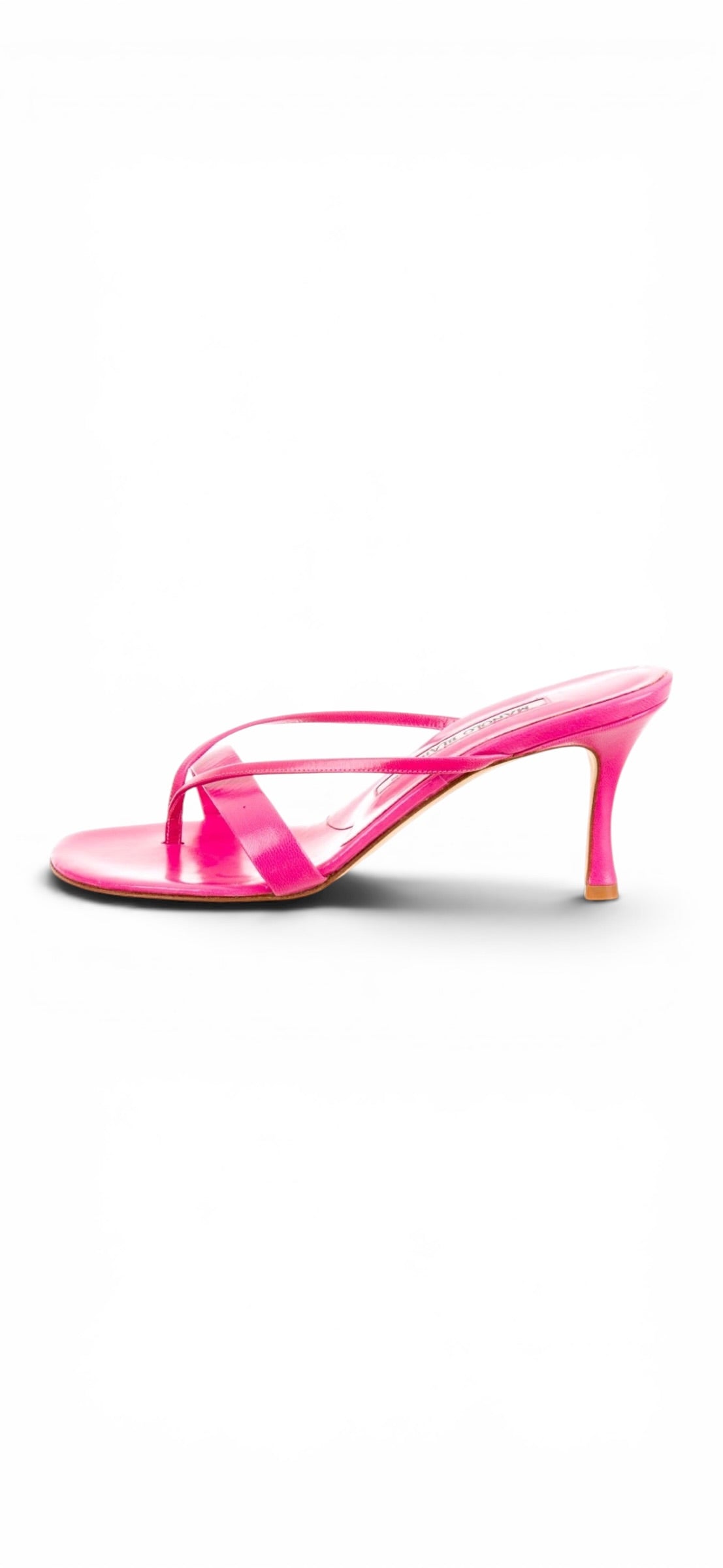 Manolo Blahnik Pink Thong Mules