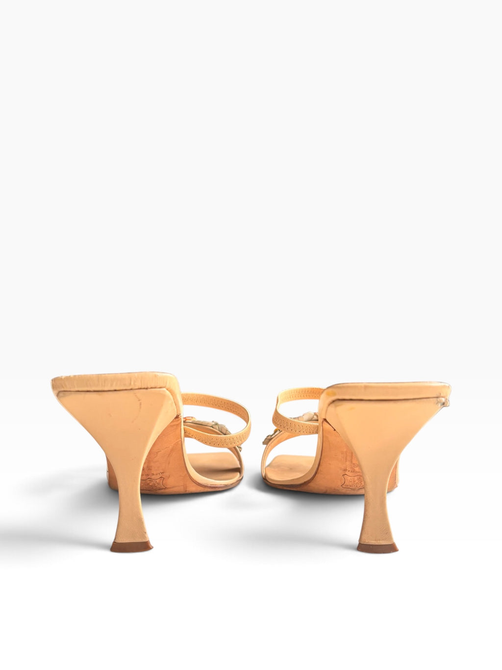 1990s Fendi Flower Motif Mules