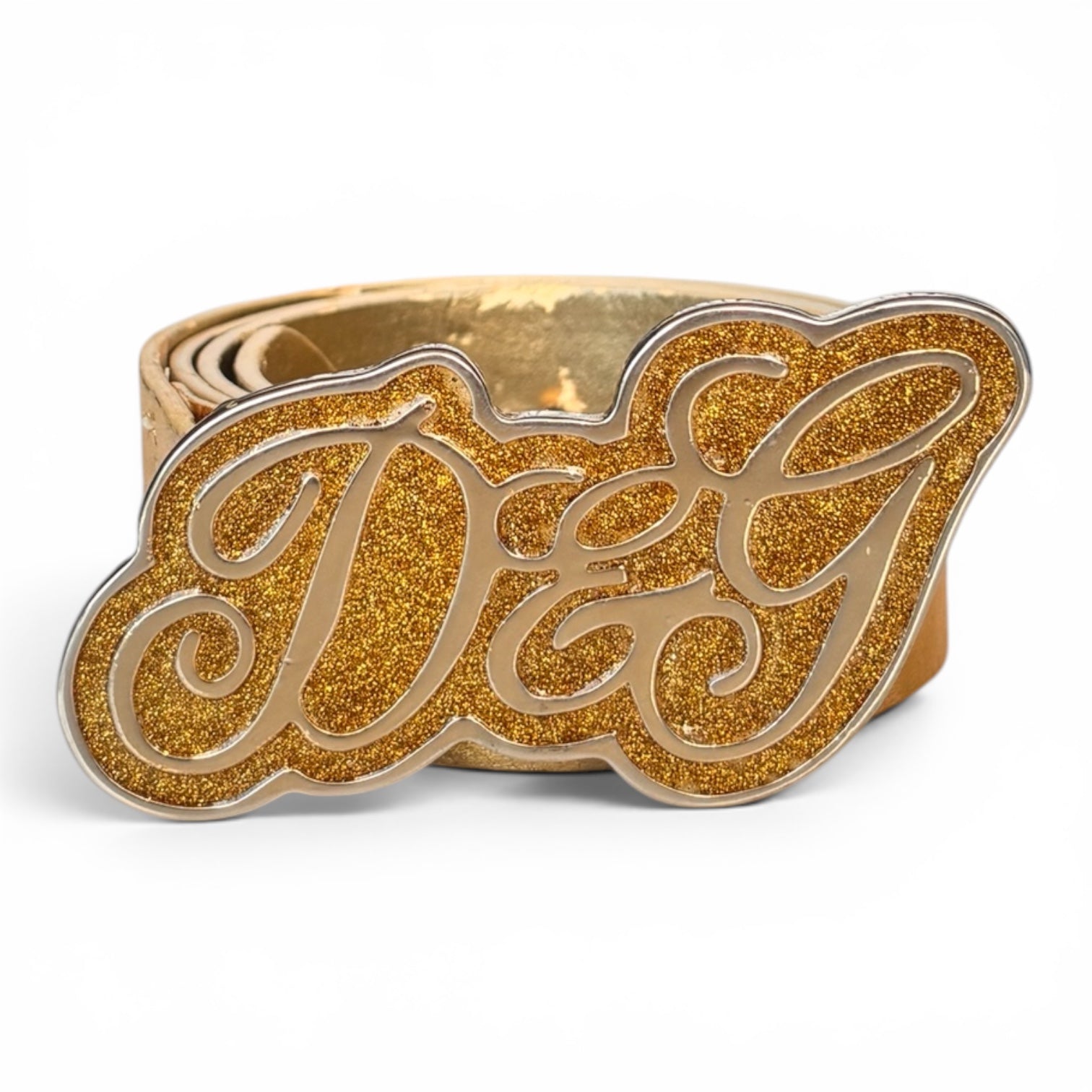 Dolce & Gabbana Metallic Gold Belt