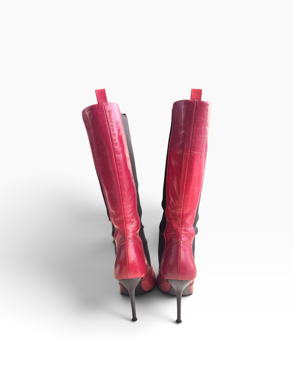 Dolce & Gabbana Pink Leather Boots