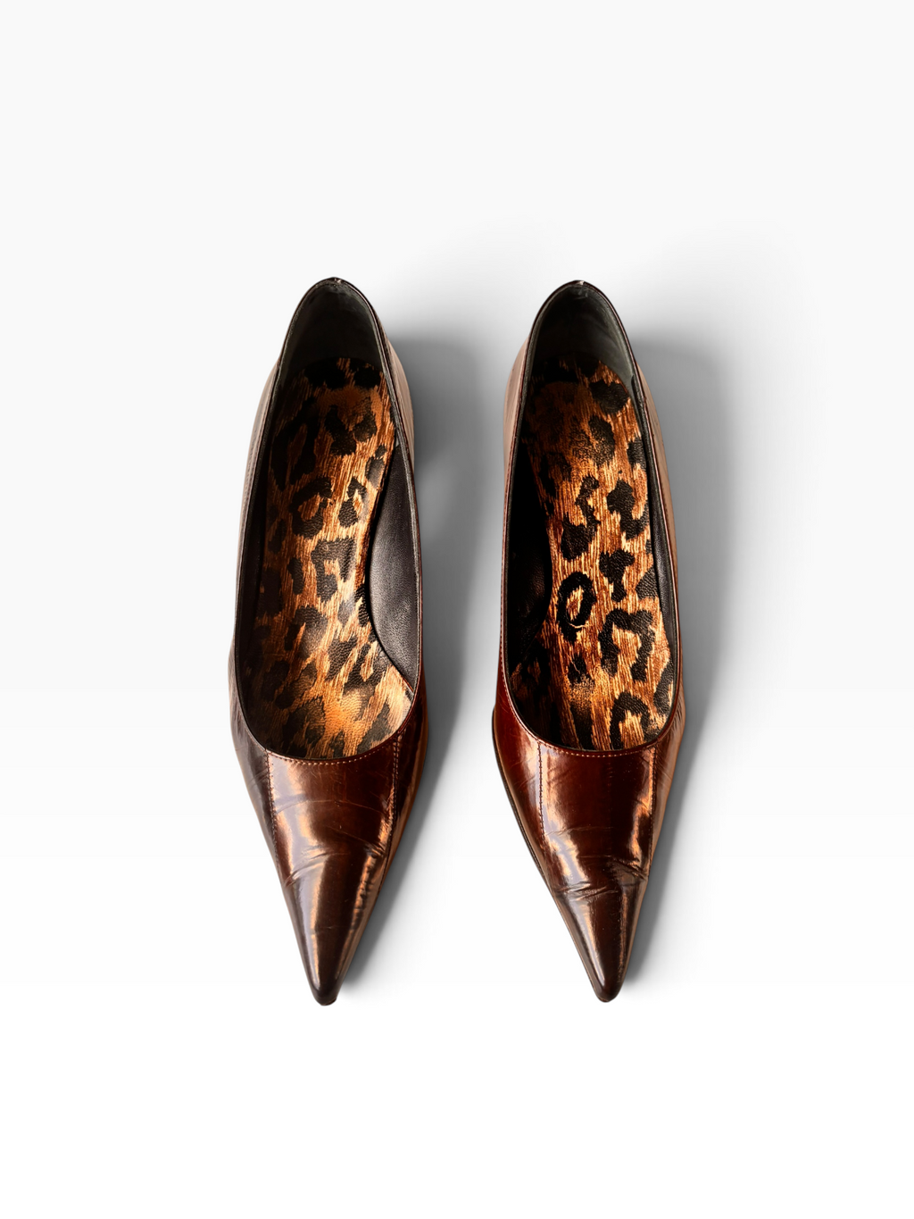 Dolce & Gabbana Brown Pointed Mules
