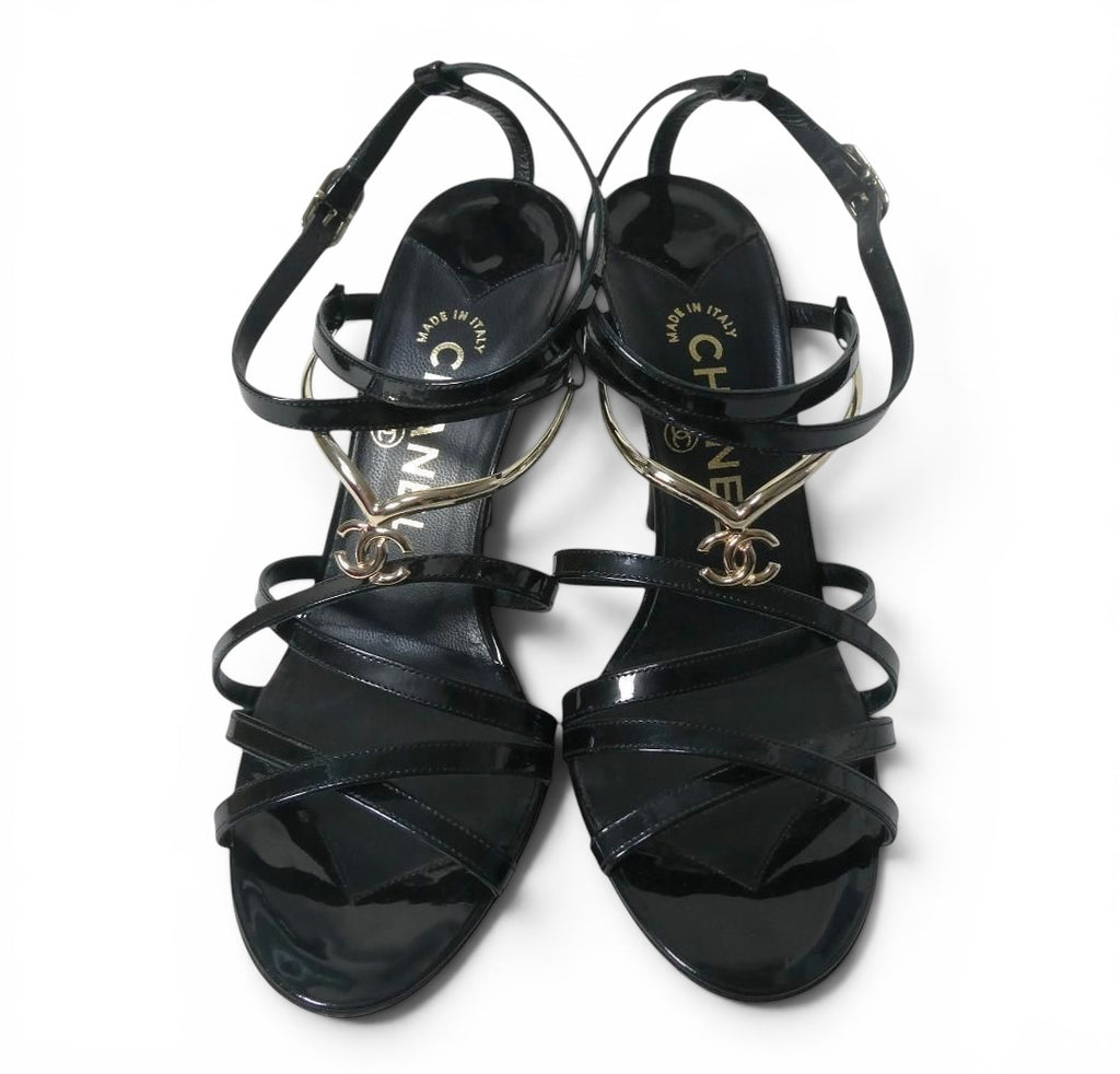 Chanel Resort 2008 CC Charm Heels EU 37