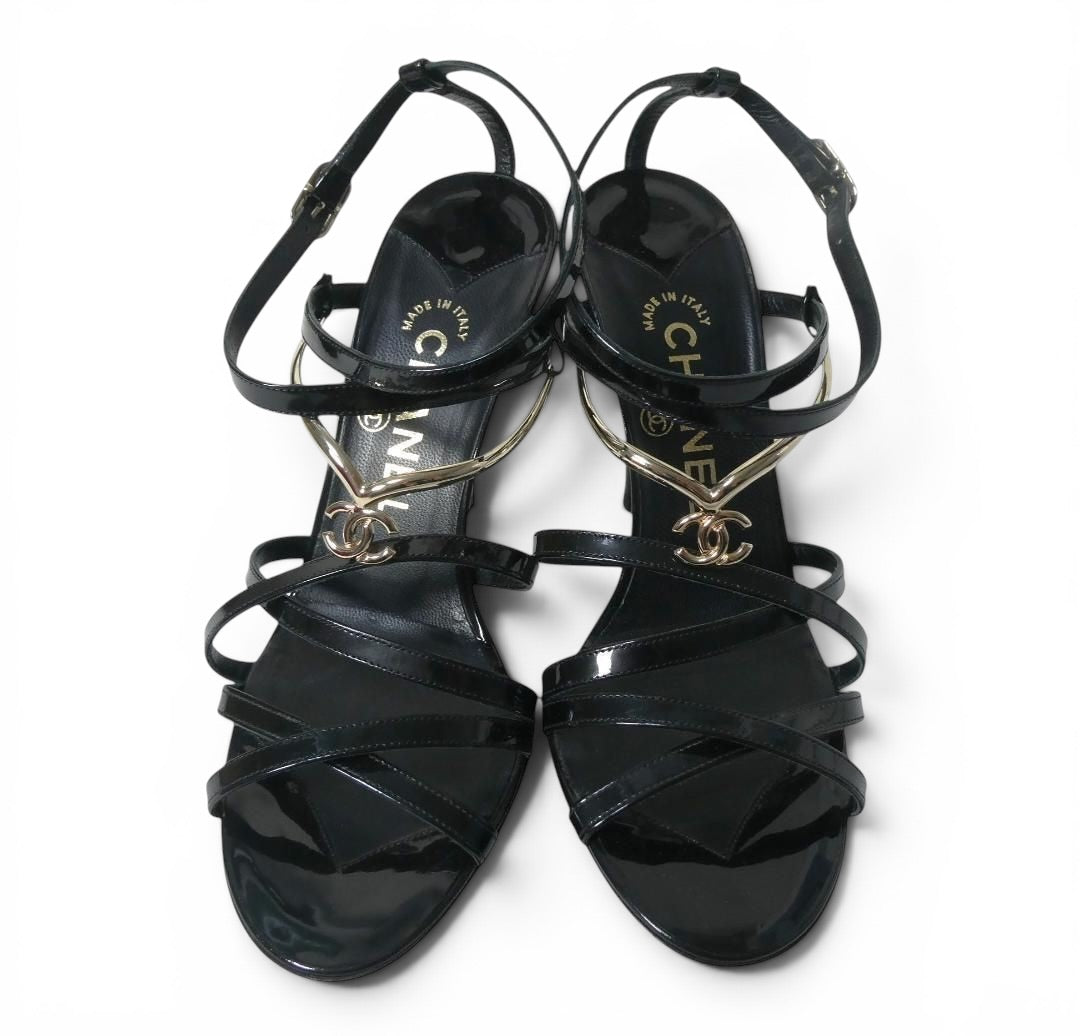 Chanel Resort 2008 CC Charm Heels EU 37