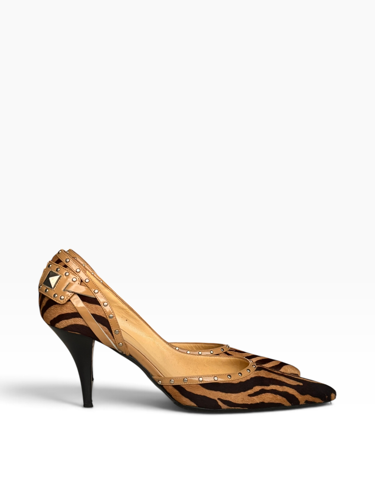 Versace Zebra Ponyhair Heels