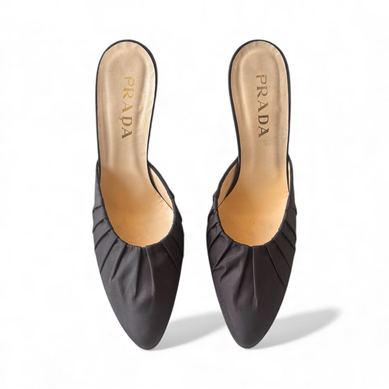 Prada S/S 1998 Yellow Plexiglass Cloth Heel 39